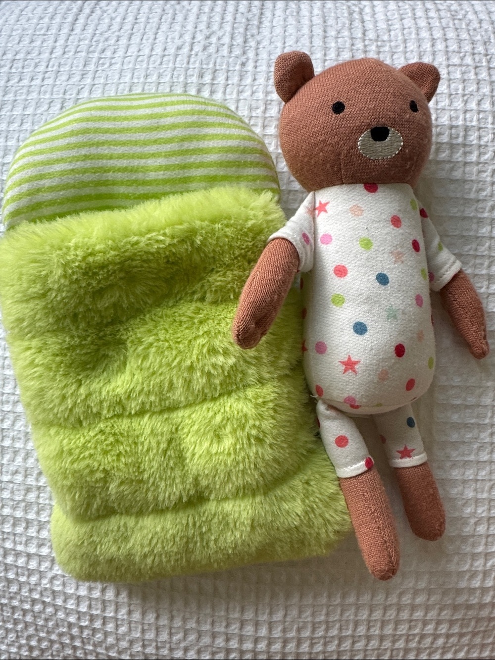 Pillowfort Bear Plush Sleeping Bag Stuffed Animal Lovey OEKO TEX